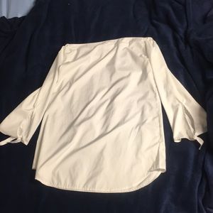 White, off the shoulder dress